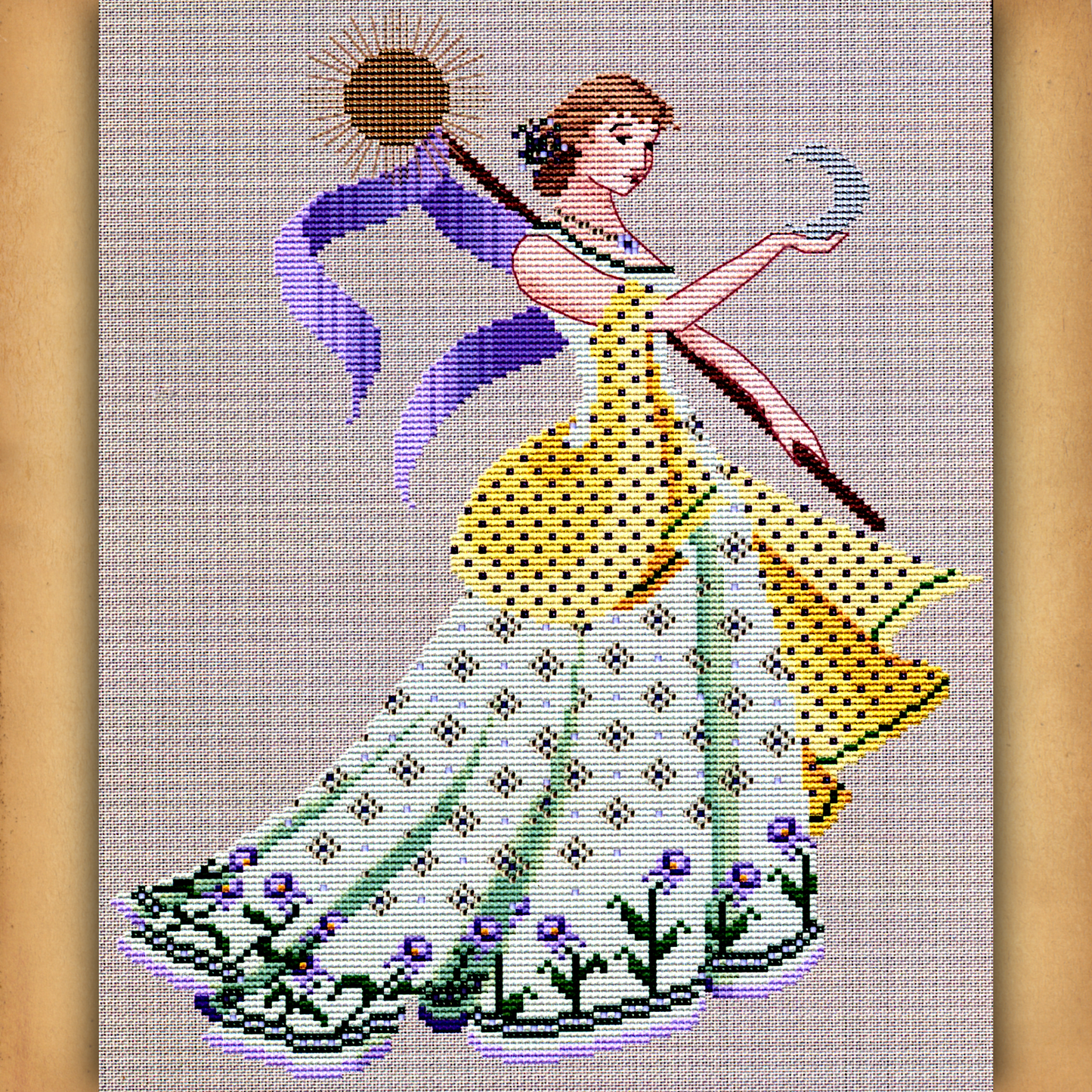 Dance of the Vernal Equinox Cross Stitch Pattern