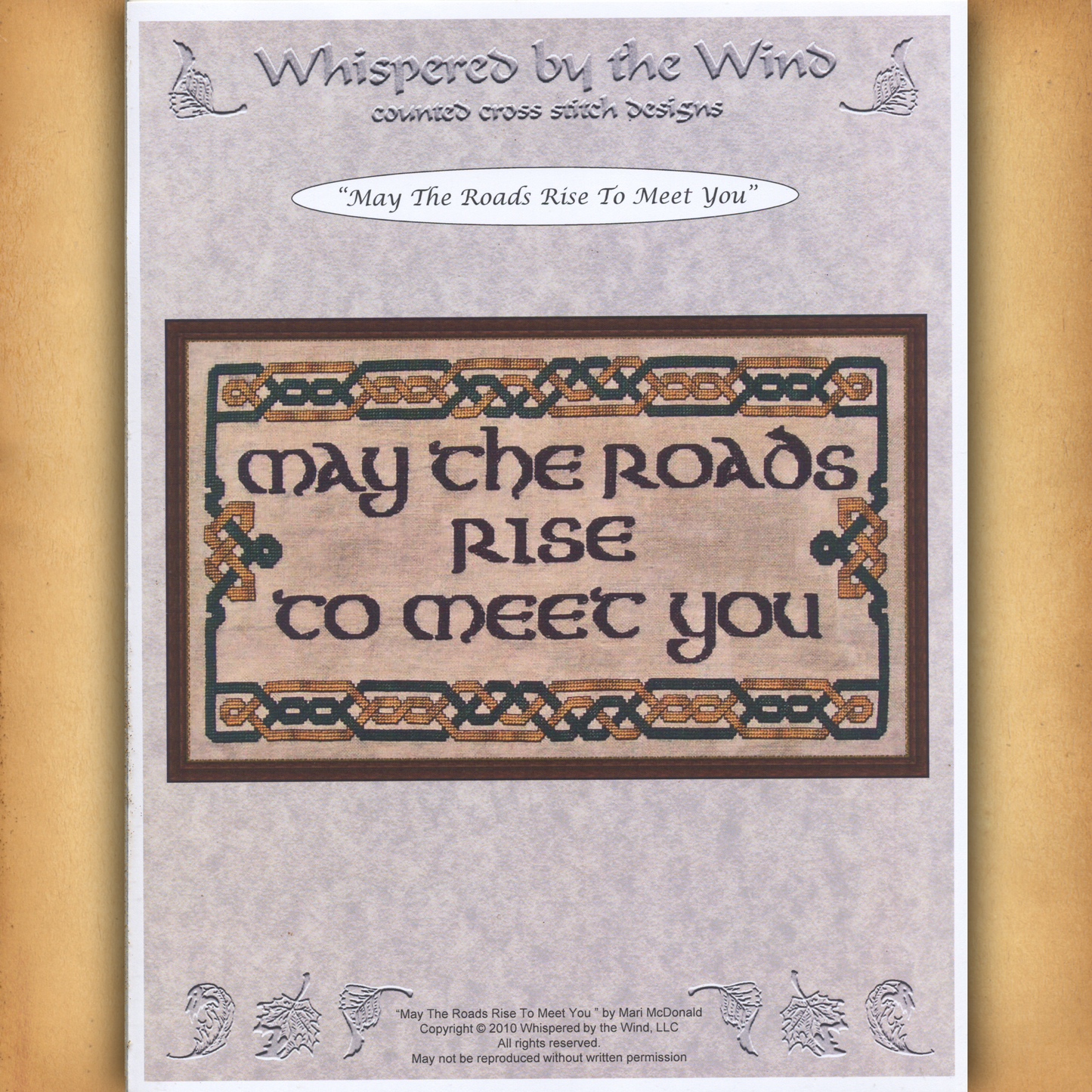 "May the Roads Rise to Meet You" Cross Stitch Pattern