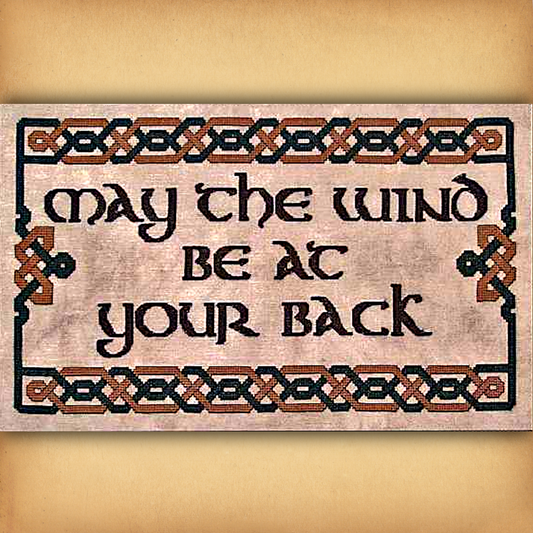 "May the Wind Be at Your Back" Cross Stitch Pattern