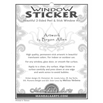 Dragonfly Moon Window Sticker