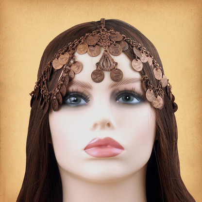 Copper Coin Fantasy Headpiece