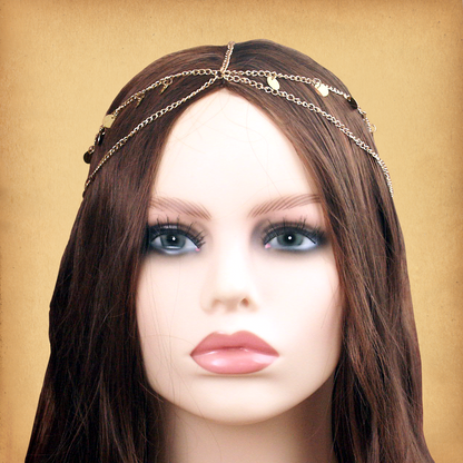 Gold Disk Fantasy Headpiece