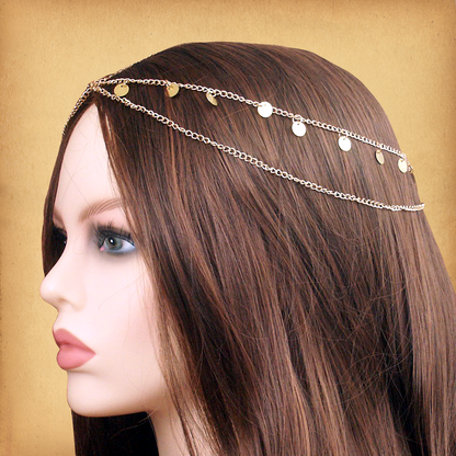 Gold Disk Fantasy Headpiece