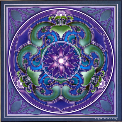 Nouveau Lotus Illumination Art