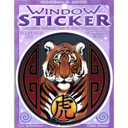 Tiger Sun Window Sticker