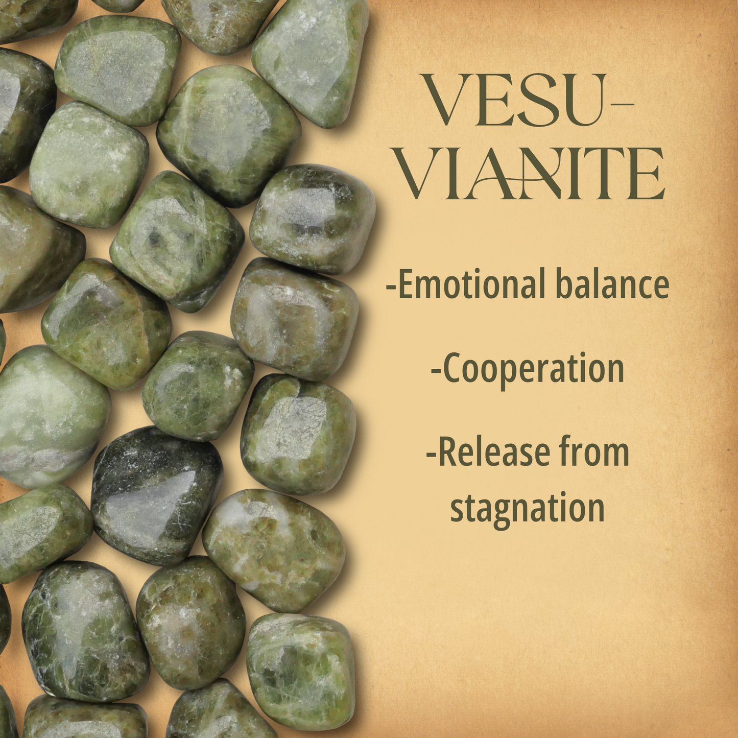 Tumbled Vesuvianite Gemstones