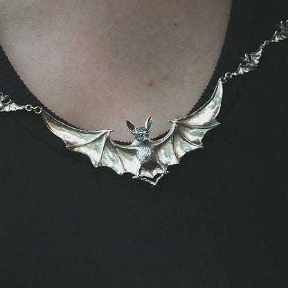 Silver Nocturnal Symphony Necklace