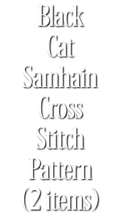 Search Results for Black Cat Samhain Cross Stitch Pattern (2 items)